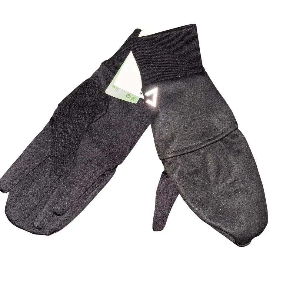H&M Black Womens Transforming Gloves NWT L/XL Mittens